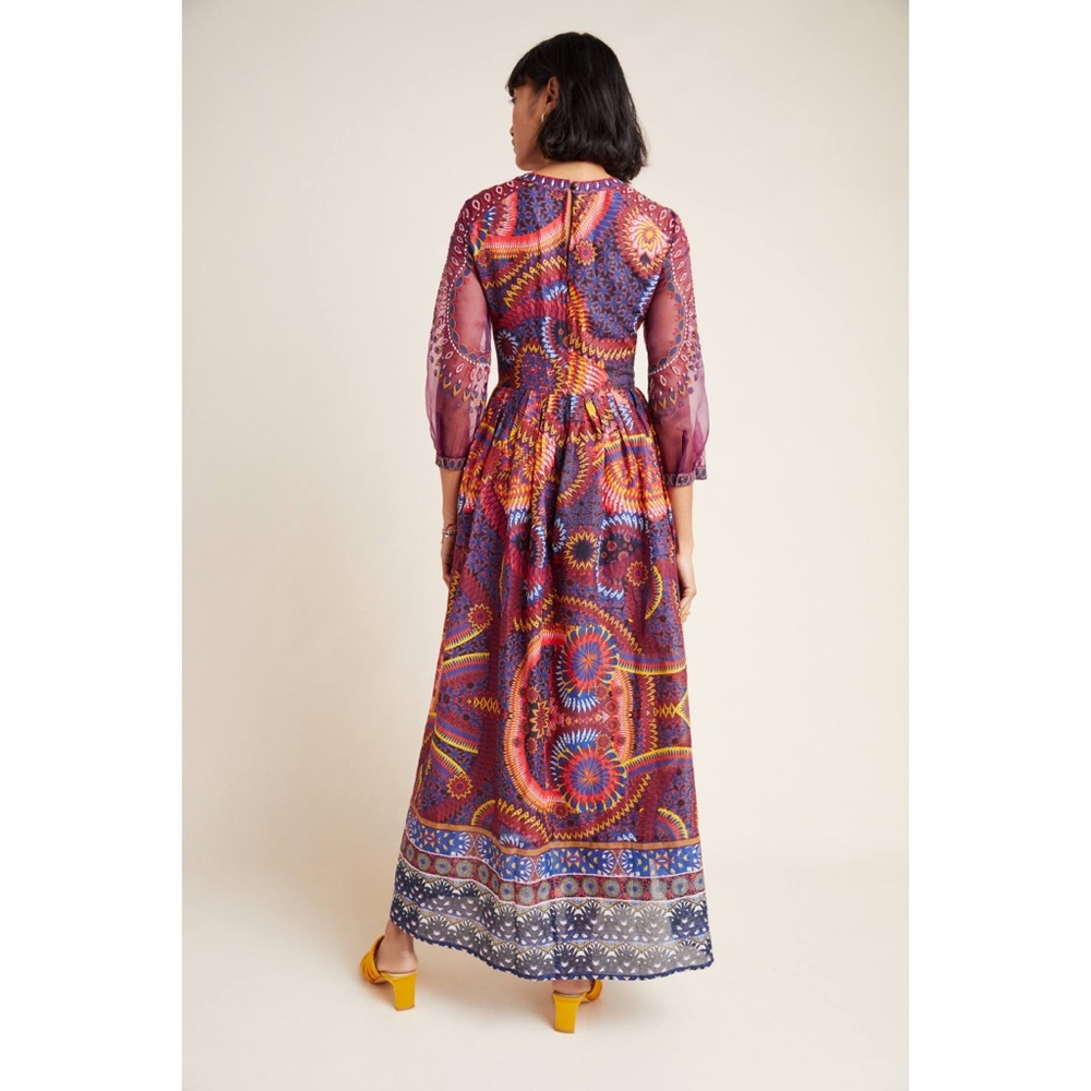 Anthropologie Maren Embroidered Maxi Dress - Picture 5 of 5